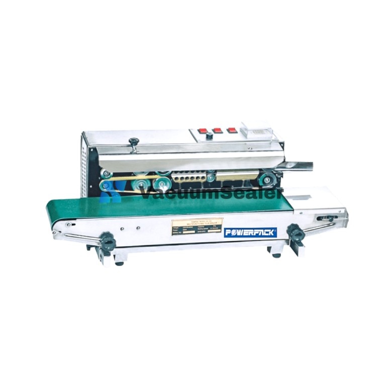 Continuous sealer produk makanan