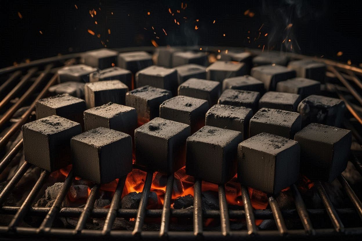 Even Shape Coconut Charcoal Cubes for Grilling